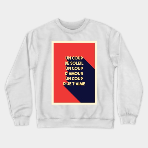 Coccante Quotes Crewneck Sweatshirt by Labonneepoque